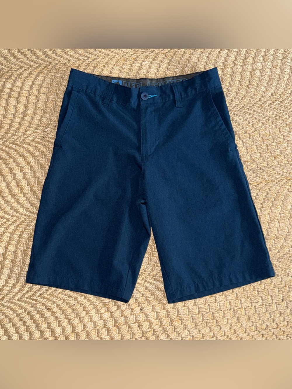 Reel Legends Boys XL Board Shorts Navy Blue Casual Shorts Fast Dry